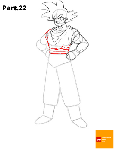 Otaku desenhos - Tutorial de como desenhar o Goku passo a