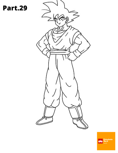 como desenhar o Goku do anime Dragon ball #comodesenhar #tutorial #dra