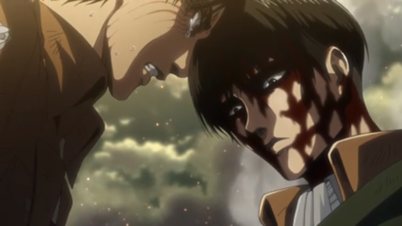 Eren vs Reiner e Porco  Attack on Titan Final Season (Dublado) 